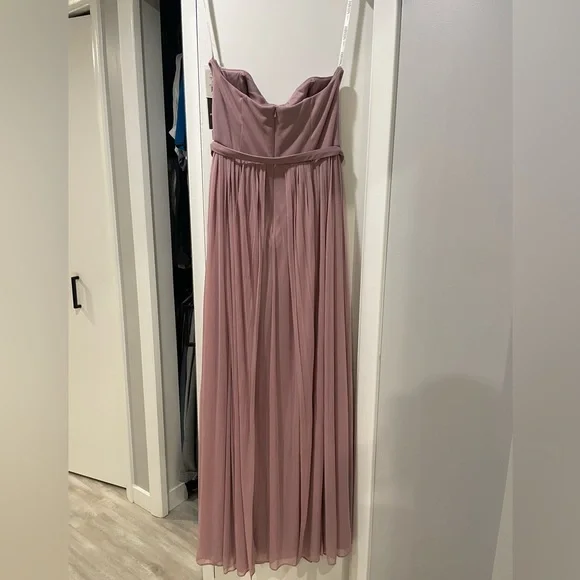 NWT David’s bridal bridesmaid six panel convertible gown. color: quartz - Picture 3 of 5